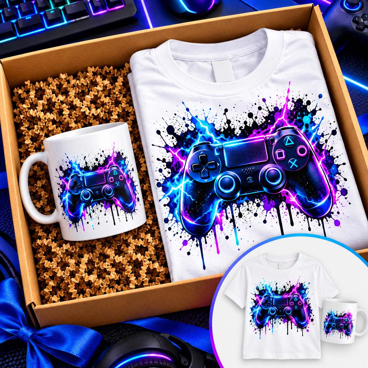 Tričko + hrnek 330 ml GAMER