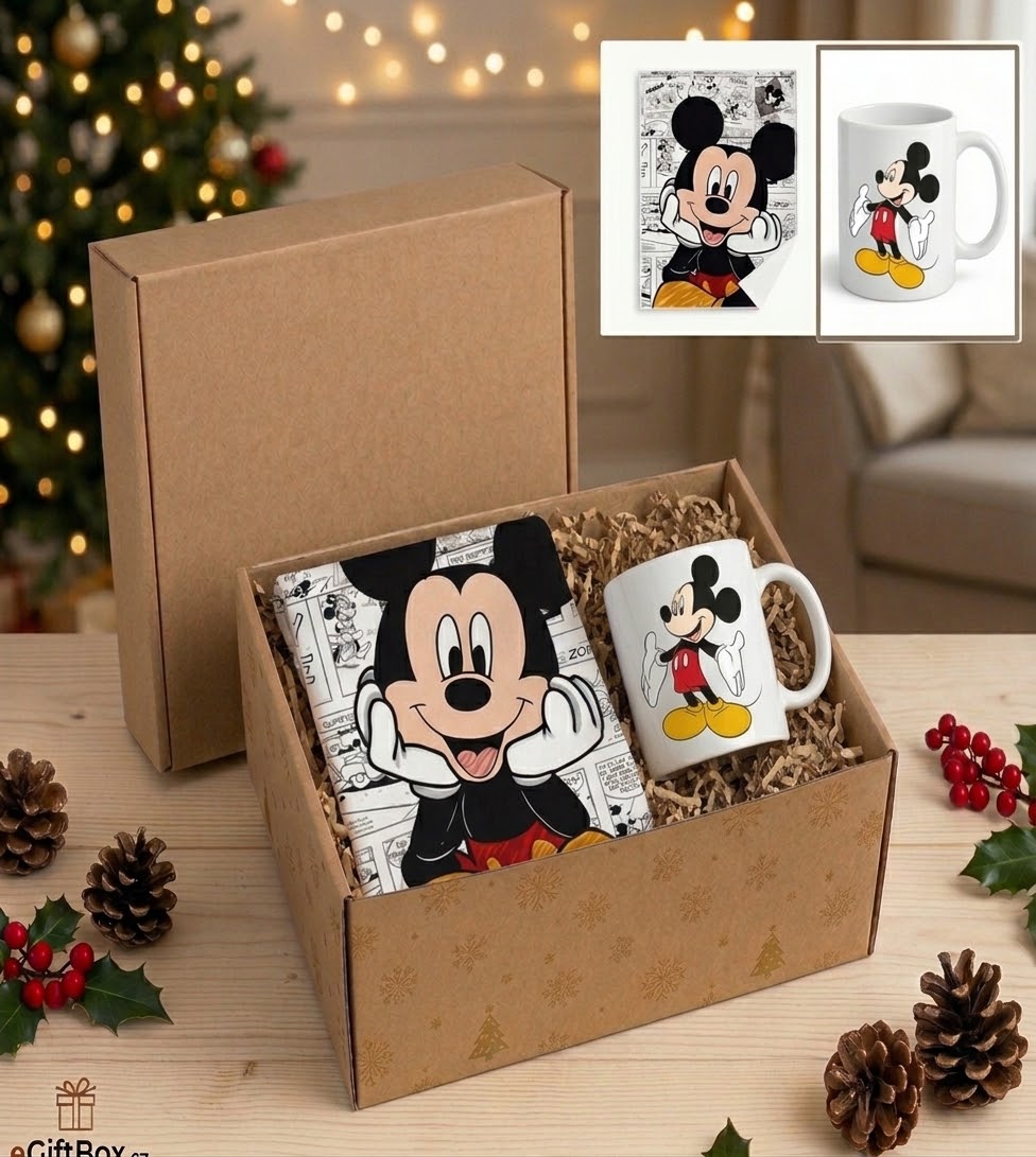 Mickey ručník + hrnek 330ml
