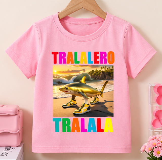 Brainrot tričko pro dívky - Tralalero - Tralala