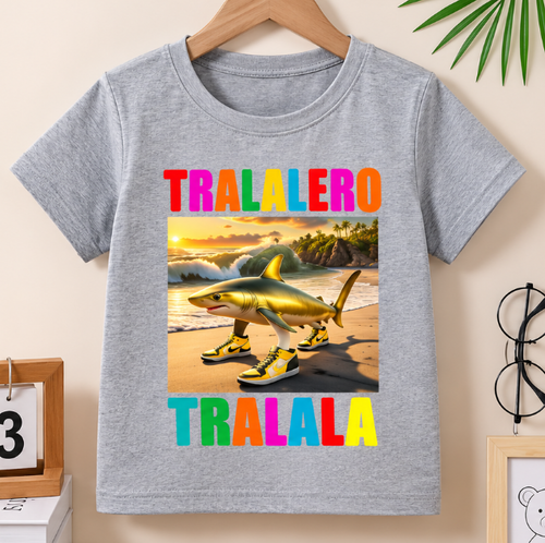 Brainrot tričko pro dívky - Tralalero - Tralala